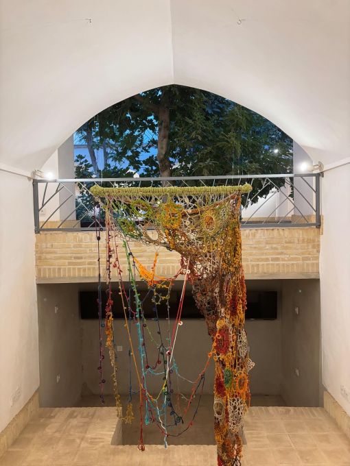 Narges Hashemi, Installation view, Narges Hashemi; Untitled Installation Exhibition, Honarkhaneh Kashan / House of Lucie, 2026. Courtesy of Hasht Cheshmeh Art Space. — © Courtesy of Hasht Cheshmeh Art Space.