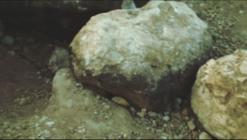 Hamed Sahihi, Stone, 2009. Video still. — © Courtesy of the artist.