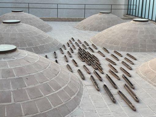 Mohammad Mehdi Vazirpour, Installation view, Mohammad Mehdi Vazirpour; Karkhaneh Exhibition, Sooleh Art Space, 2026. Courtesy of Hasht Cheshmeh Art Space. — © Courtesy of Hasht Cheshmeh Art Space.