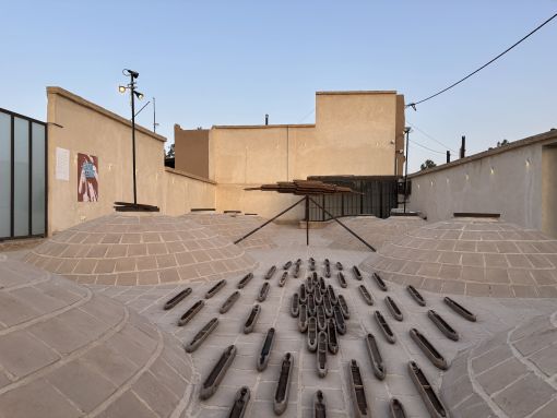 Mohammad Mehdi Vazirpour, Installation view, Mohammad Mehdi Vazirpour; Karkhaneh Exhibition, Sooleh Art Space, 2026. — © Courtesy of Hasht Cheshmeh Art Space.