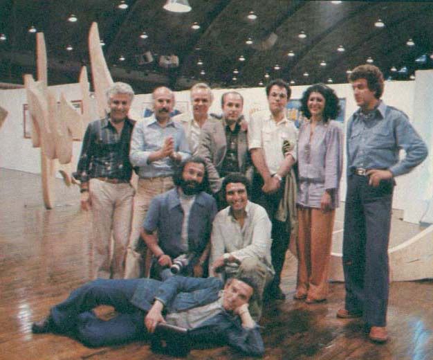 Iranian artists at Wash Art, the Washington International Art Fair, 1977 — © In: Marzha-ye Now 8, 1978