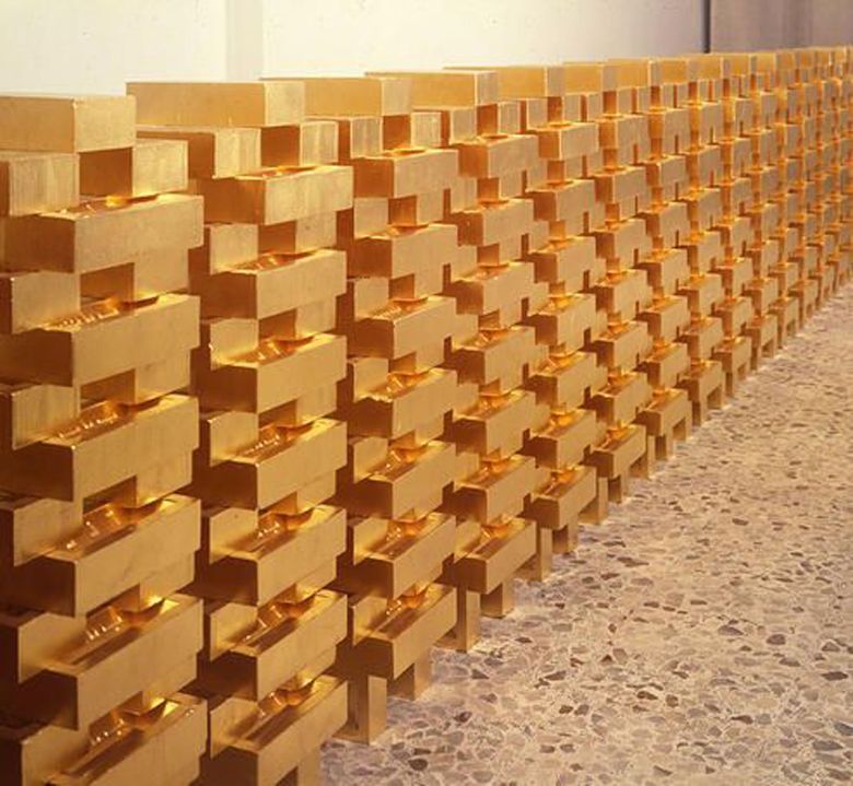 Zadik Zadikian, Gold Bricks, 1978, Tony Shafrazi Gallery, Tehran