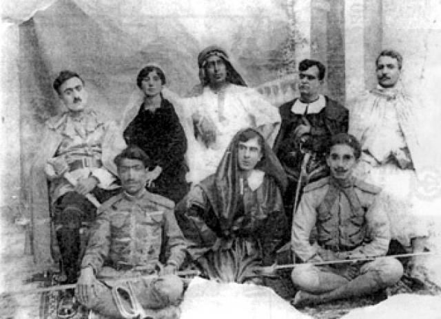 An Armenian theater group from Jolfa, early 20th Century. — © Photo credit: Wikipedia.