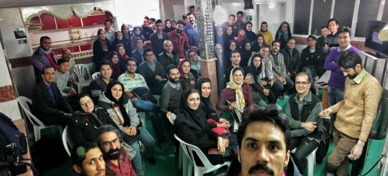 Project development and contributors, Everyday Golshahr, 2015.  — © Courtesy of Reza Heidari Shahbidak.